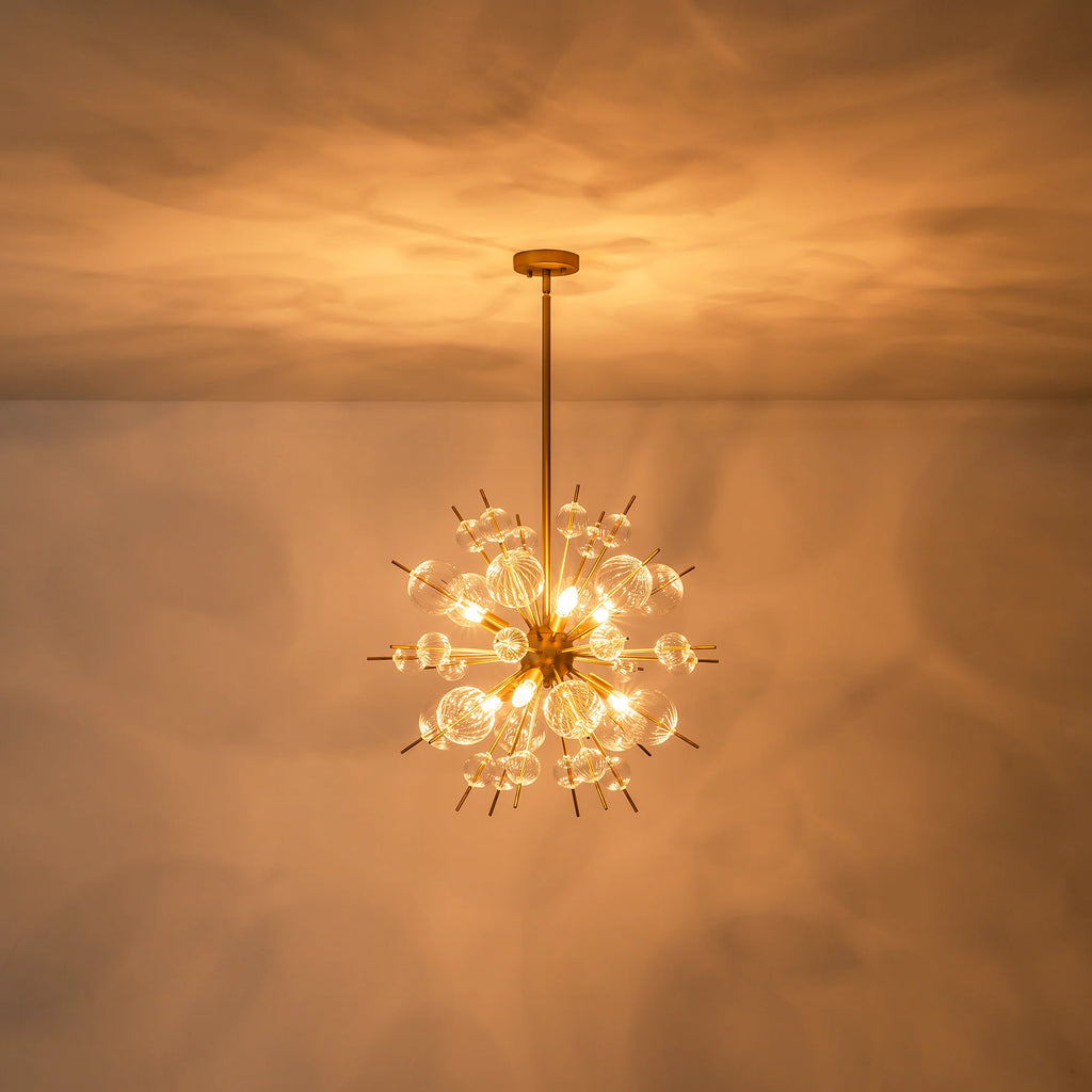 6-Light Globe Bubble Sputnik Chandelier D1548