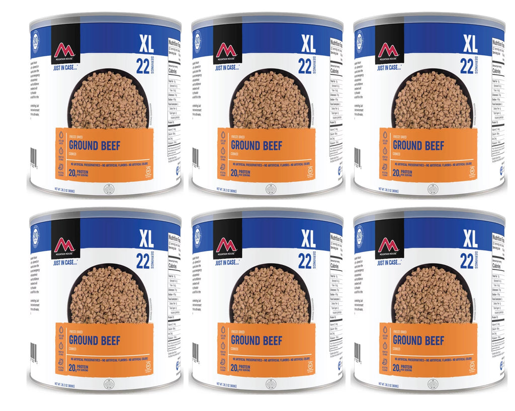 6 Cans Pack Freeze Dried Ground Beef K962436