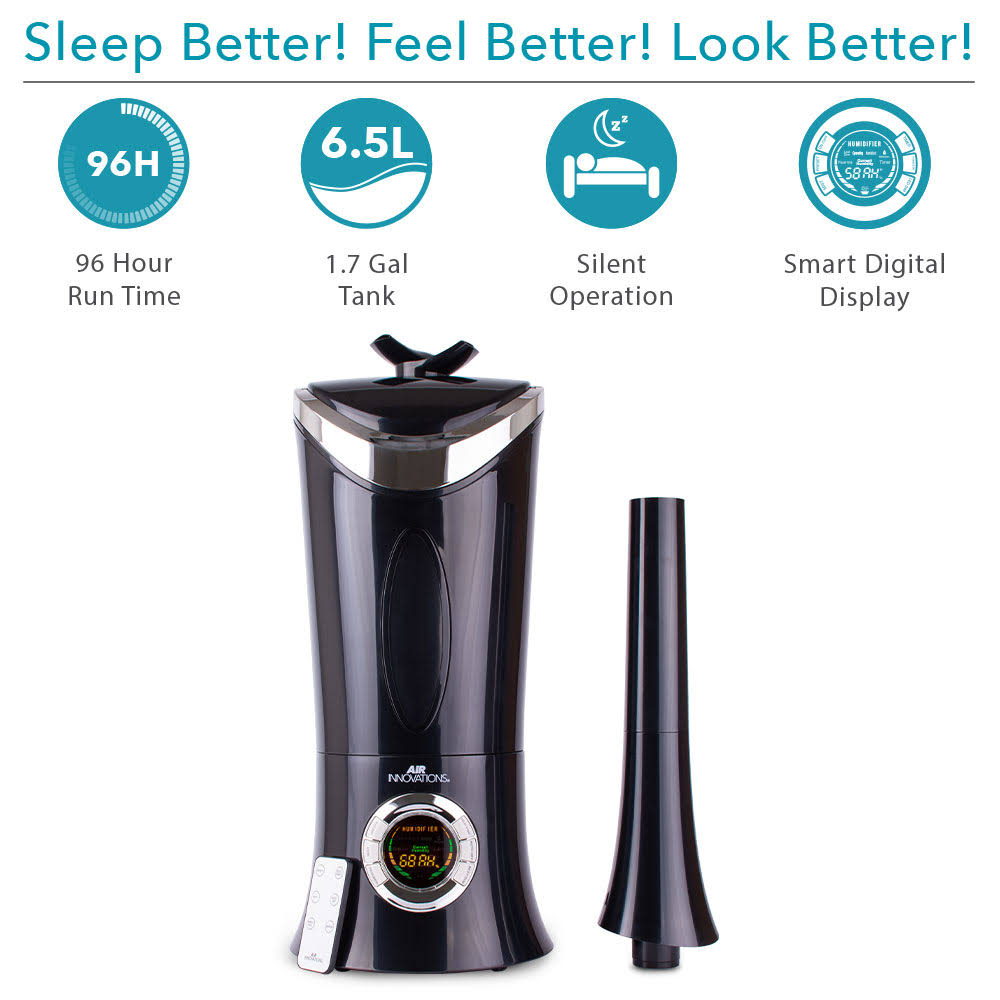 Black 1.4 Gallon Ultrasonic Humidifier V4676