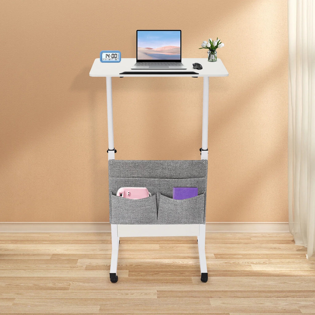 Adjustable Height Rolling Laptop Desk H445