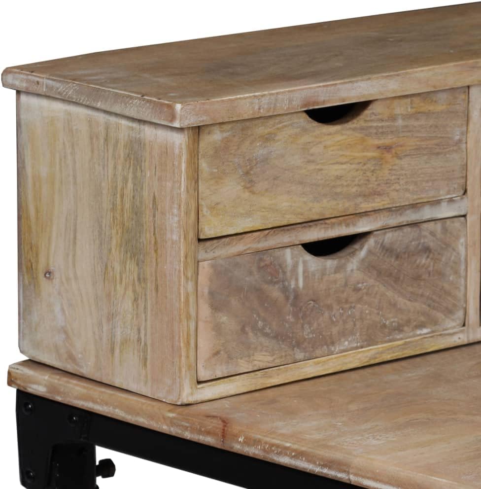 Solid Wood Mango Writing Desk with Drawers P7385