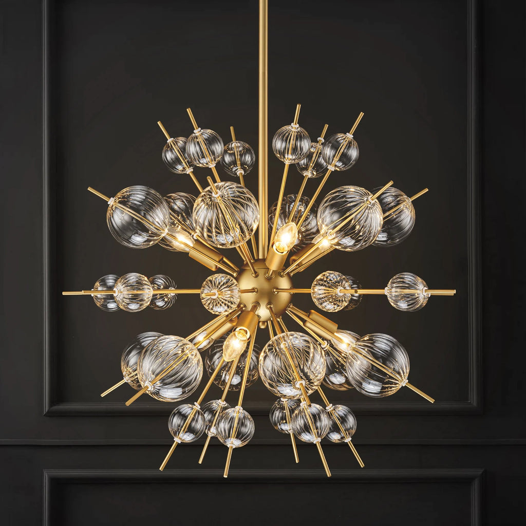 6-Light Globe Bubble Sputnik Chandelier D1548