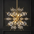 6-Light Globe Bubble Sputnik Chandelier D1548