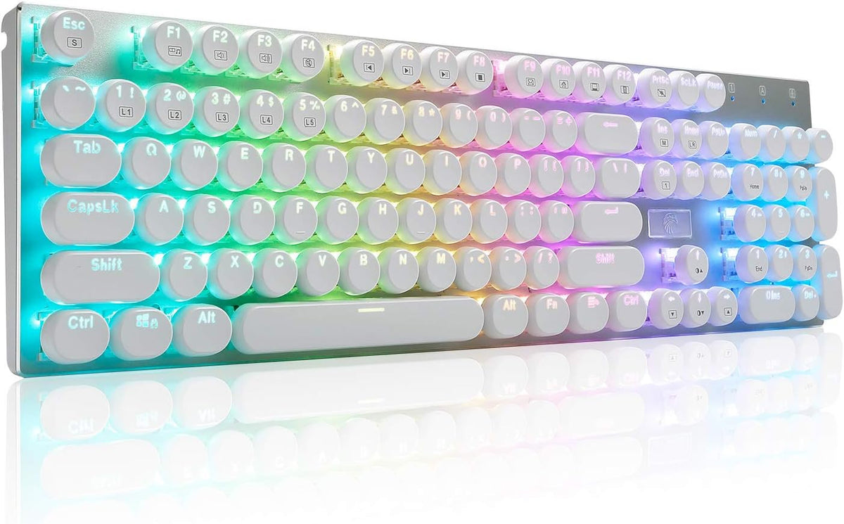 RGB Mechanical Gaming Keyboard, Blue Switches, Wired 104 Keys Q9269