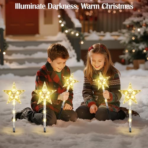 8 Pack Solar Candy Cane Pathway Lights H188206