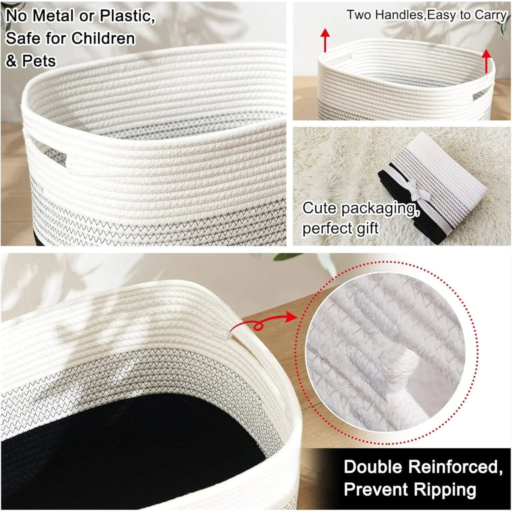 Cotton Rope Woven Storage Basket G116