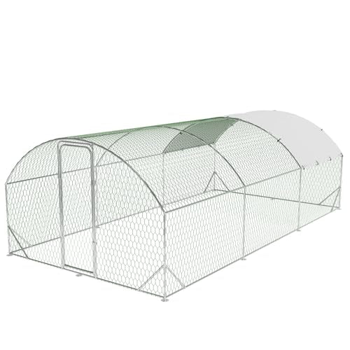 Large Metal Chicken Coop with Waterproof Cover Q1894