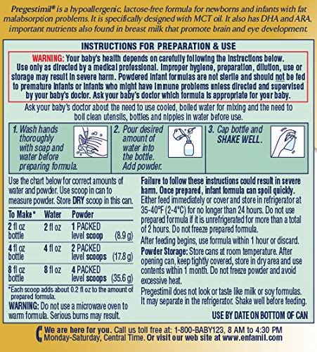 Hypoallergenic Infant Formula Powder 16 Ounce Pack of 6 S3493