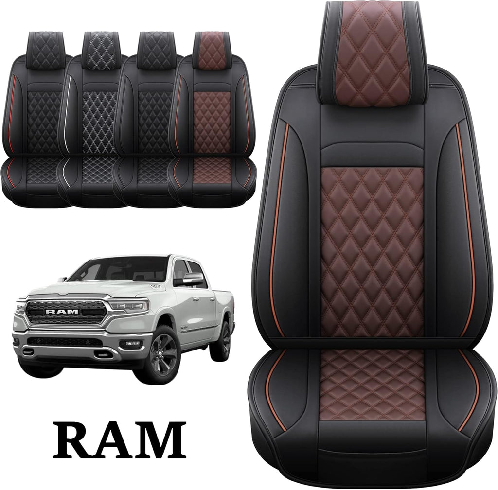 Waterproof Synthetic Leather Car Seat Covers, 2PCS Front V2894