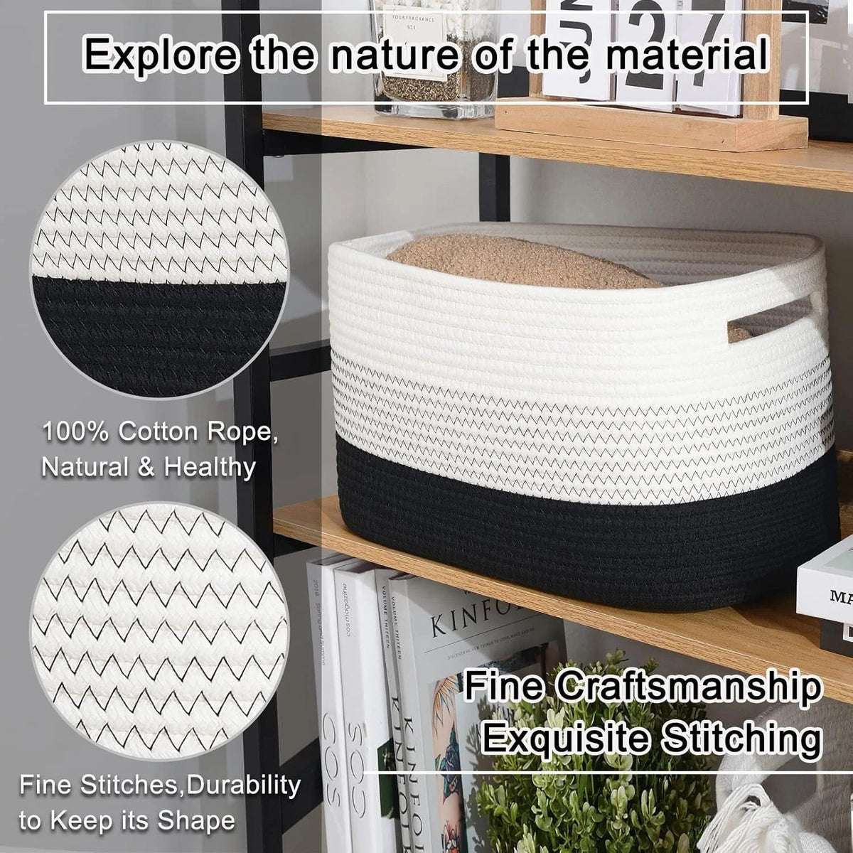 Cotton Rope Woven Storage Basket G116