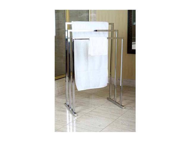 3-Tier Steel Towel Rack, Polished Chrome X316