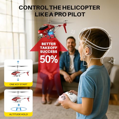 RC Helicopter with Altitude Hold, 3.5 Channel, Gyro Stabilizer U846