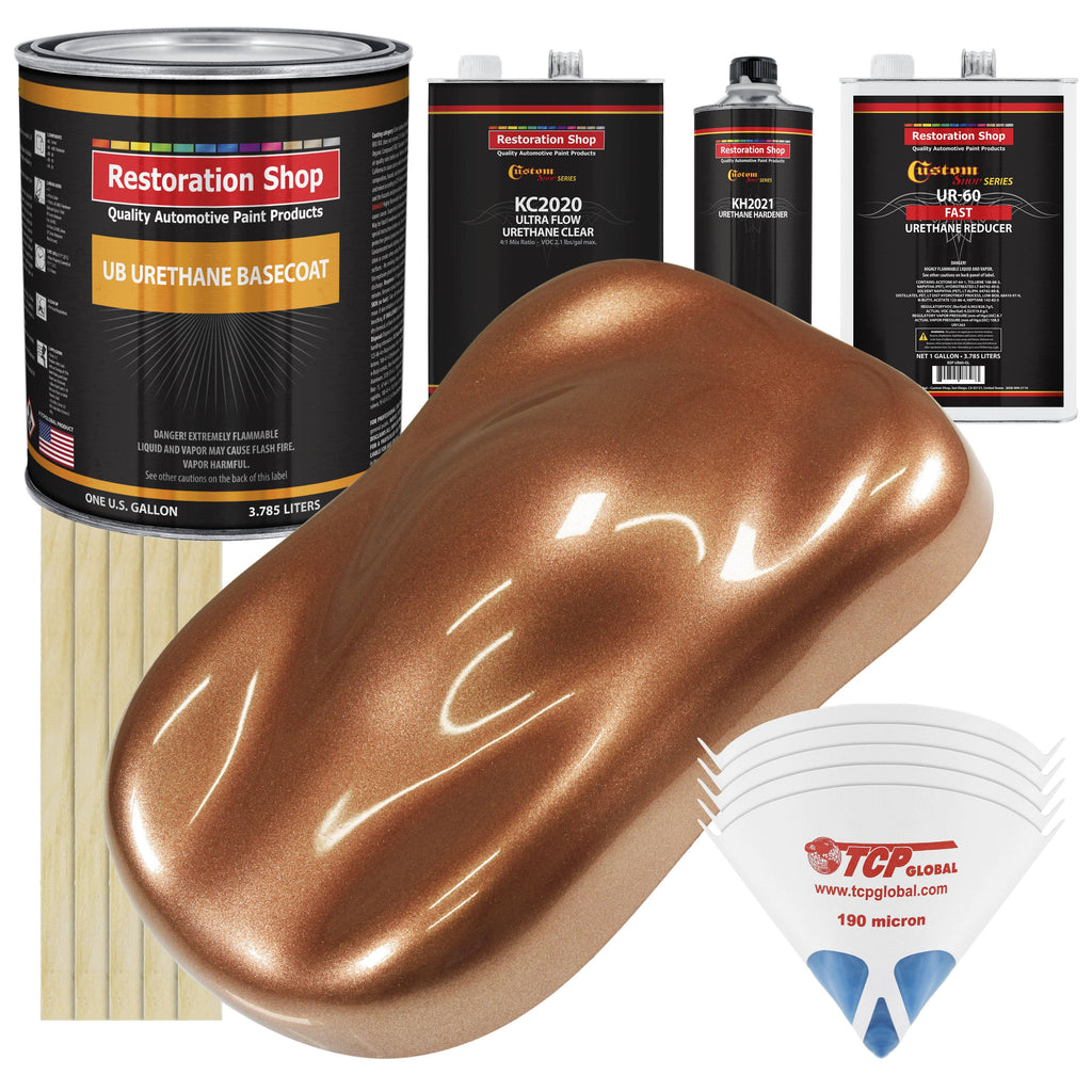 Bronze Firemist Gallon Urethane Basecoat Clearcoat Car Paint Kit P77032