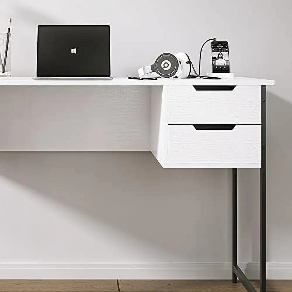Small Computer Desk with Drawer 39.4 Inch Writing Desk G13893
