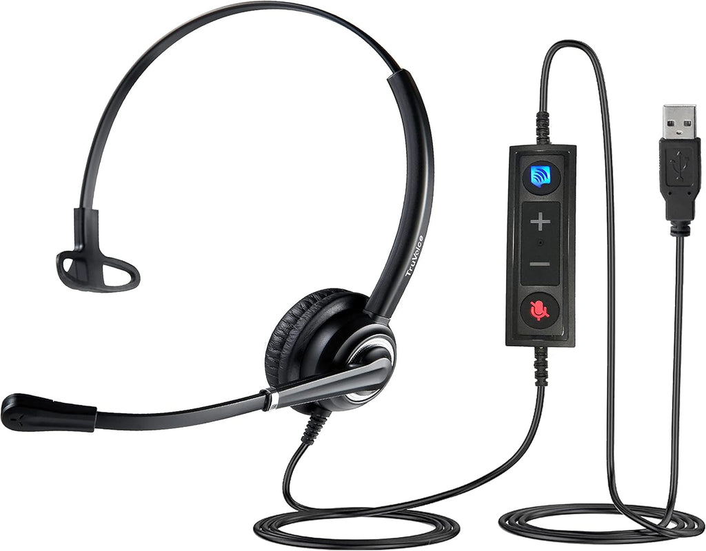 USB Office Headset with Noise Canceling Microphone Q772790