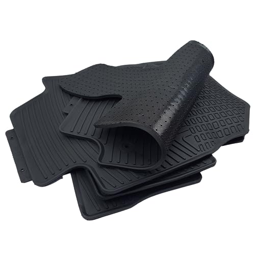 Black 3D Custom Fit All-Weather Floor Mats Set for Toyota Camry M284