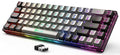 65% Wireless Gaming Keyboard, 68 Keys Ultra-Compact Anti-ghosting No-Conflict (Black-Grey) Q875272