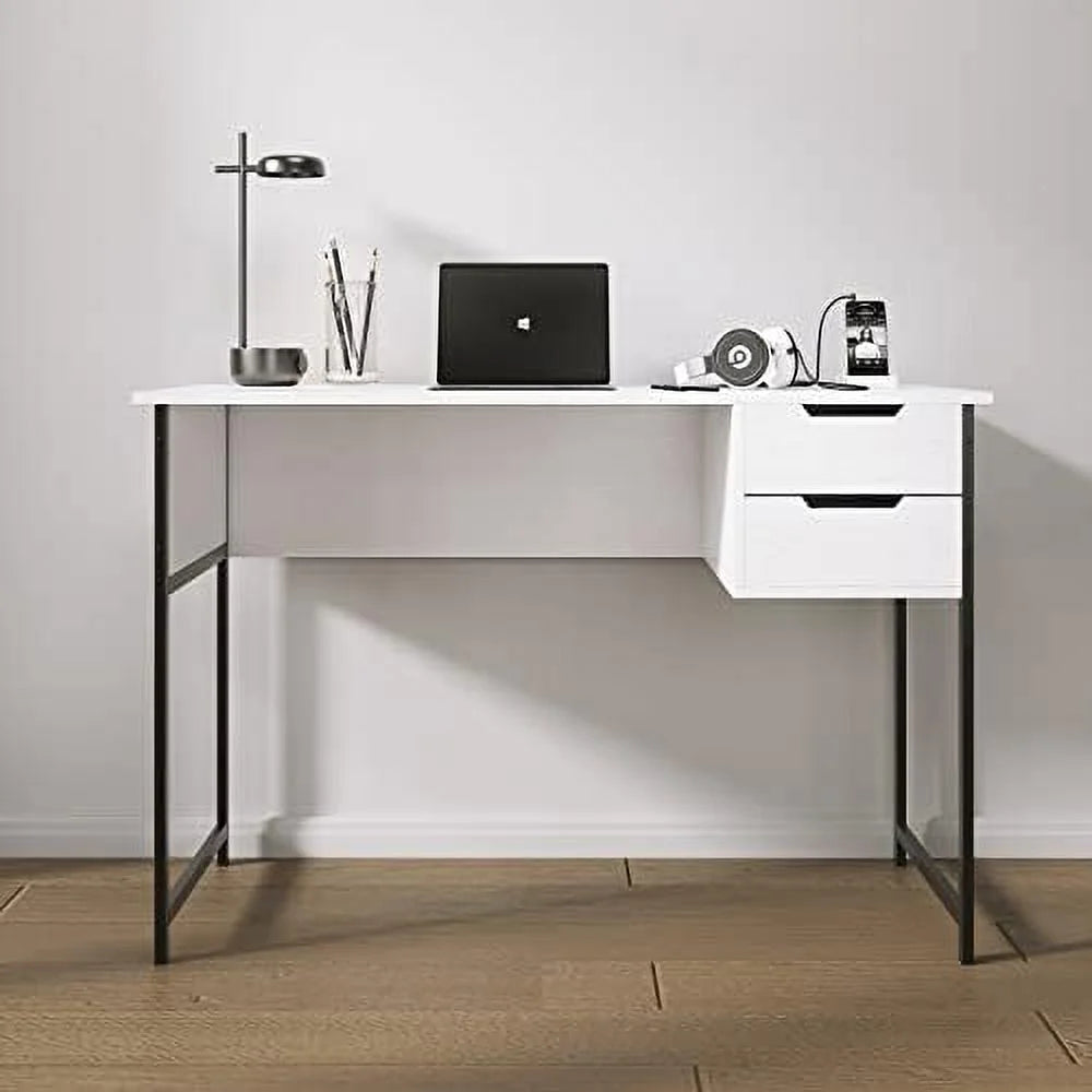 Small Computer Desk with Drawer 39.4 Inch Writing Desk G13893