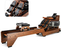 Solid Wood Water Rowing Machine 500Lbs Capacity with Adjustable Footpad L966