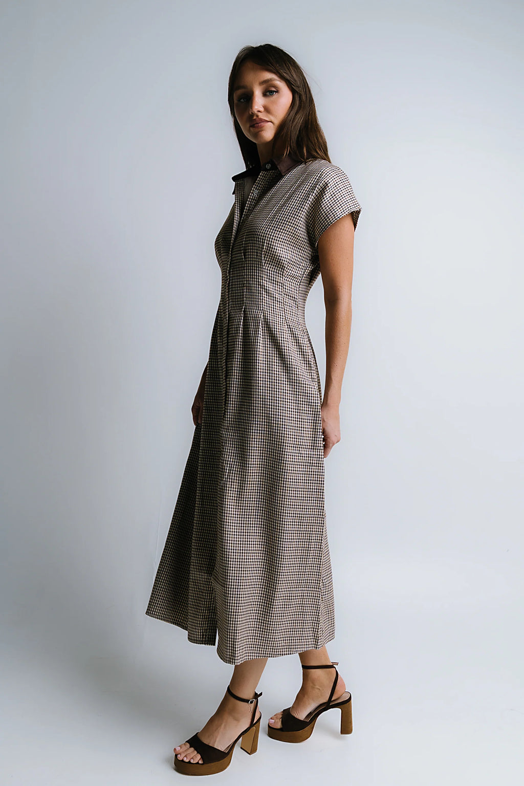 Houndstooth Maxi Dress R593913