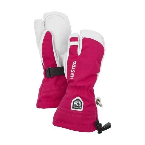 Army Leather Heli Ski Jr. 3 Finger Gloves D6903