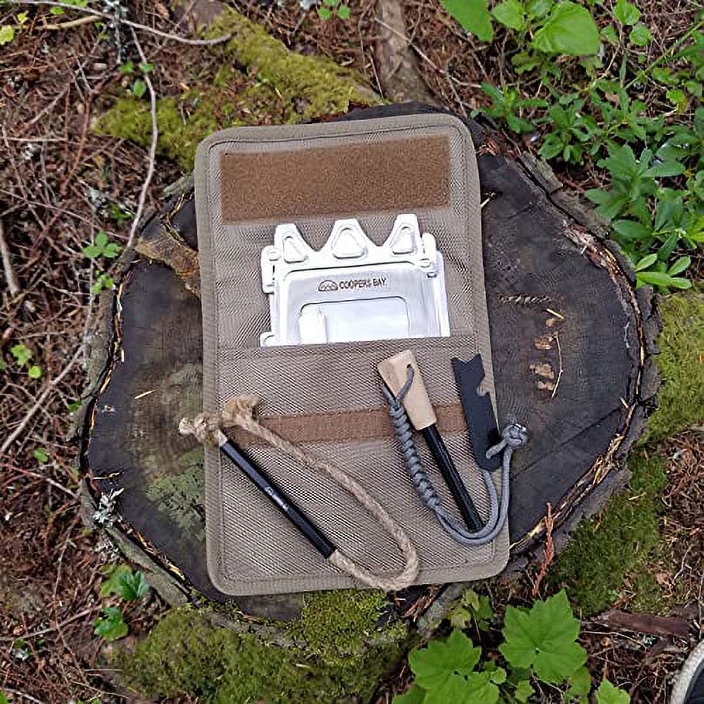 Stainless Steel or Titanium Twig Stove and Ferro Firestarting Package V506272