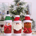 3 Pack Christmas Wine Bottle Bags - Red & Green Z601648