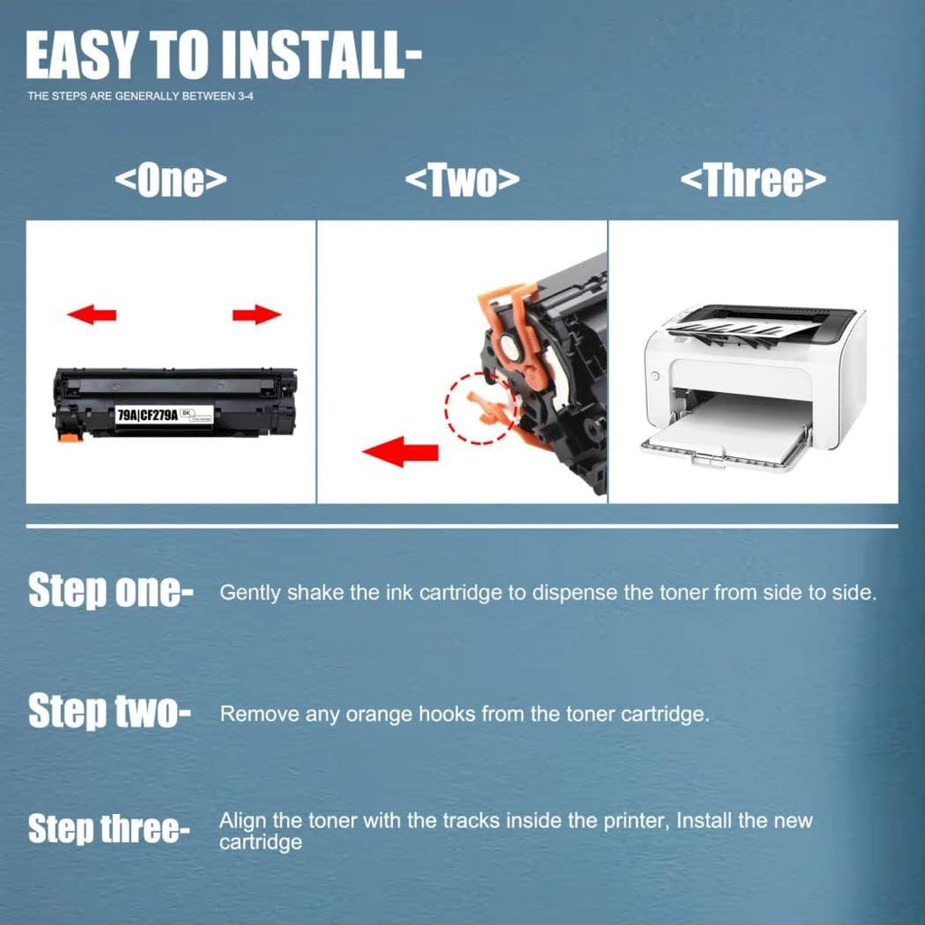 Black 6-Pack Compatible Toner Cartridge Replacement E162