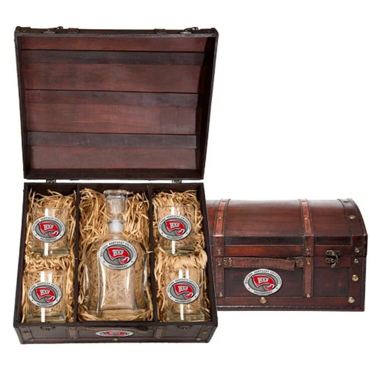 Pewter Decanter Chest Set K3904