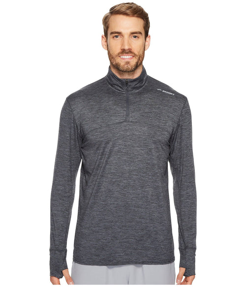 1/2 Zip Heather Asphalt S8768