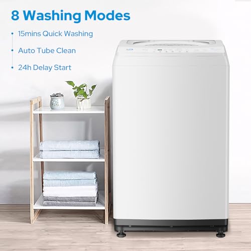 White Compact Full Automatic Portable Washer F81388