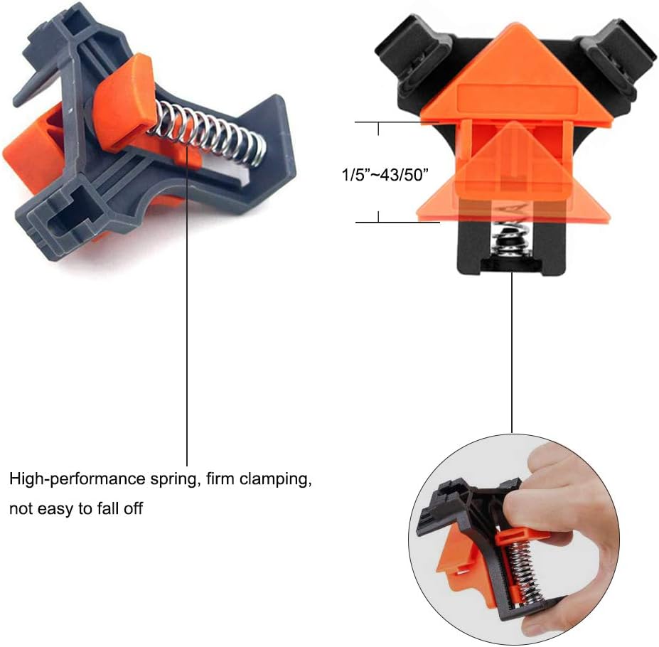8pcs ABS Adjustable Right Angle Corner Clamps B672819