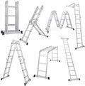 12.5ft 7 in 1 Folding Aluminium Scaffold Ladder Z2976