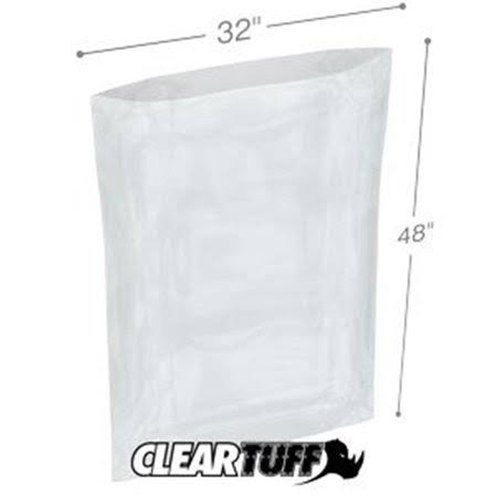 32 x 48 in. Clear Poly Bags 0.002 Gauge Case of 200 N3308