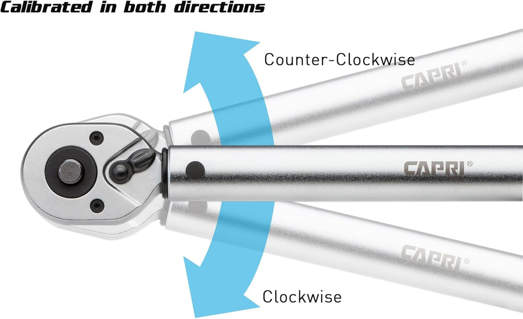 100-150 Foot Pound Industrial Torque Wrench, 1/2 Drive J59047