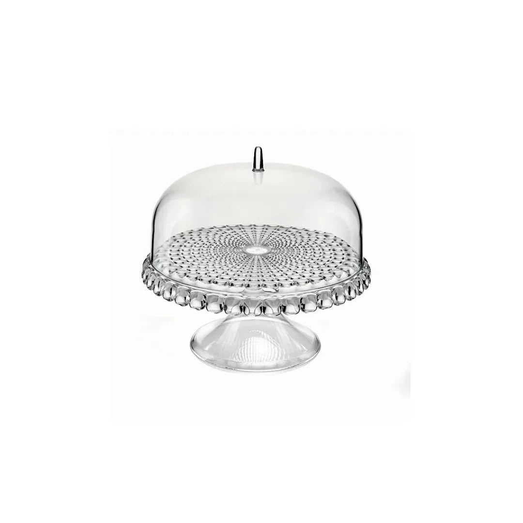 Clear Small Cake Stand with Dome R197