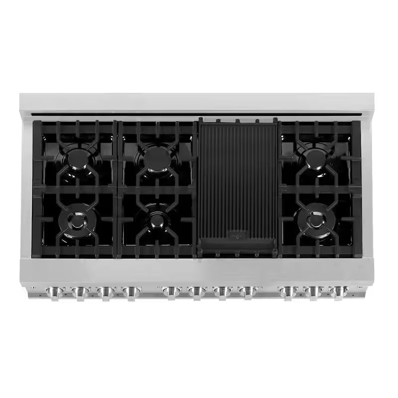 7 Burner Double Oven Dual Fuel Range with Griddle R659