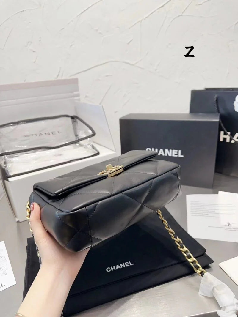 Black Lamb Leather Shoulder Bag M236632
