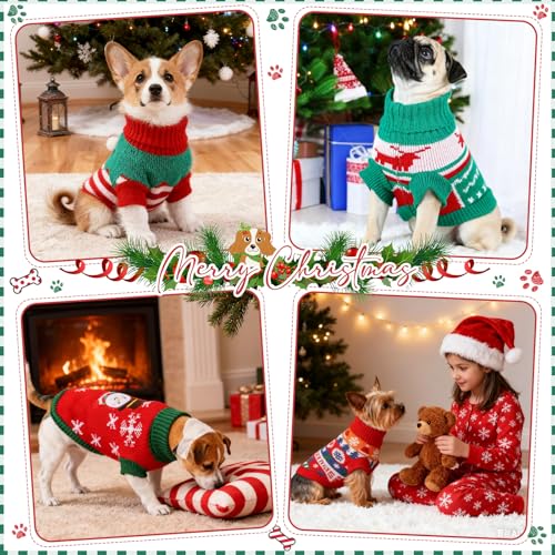 4 Pack Dog Christmas Sweater W36501