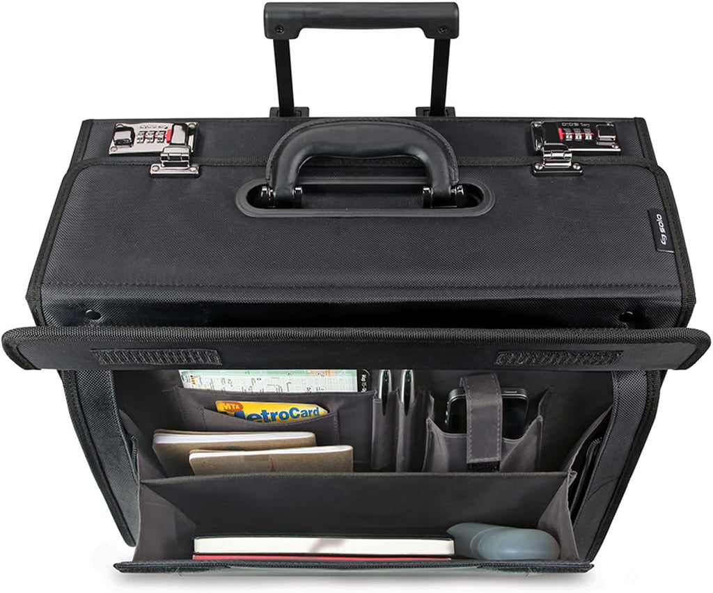 Black 16 Inch Laptop Rolling Catalog Case I72757