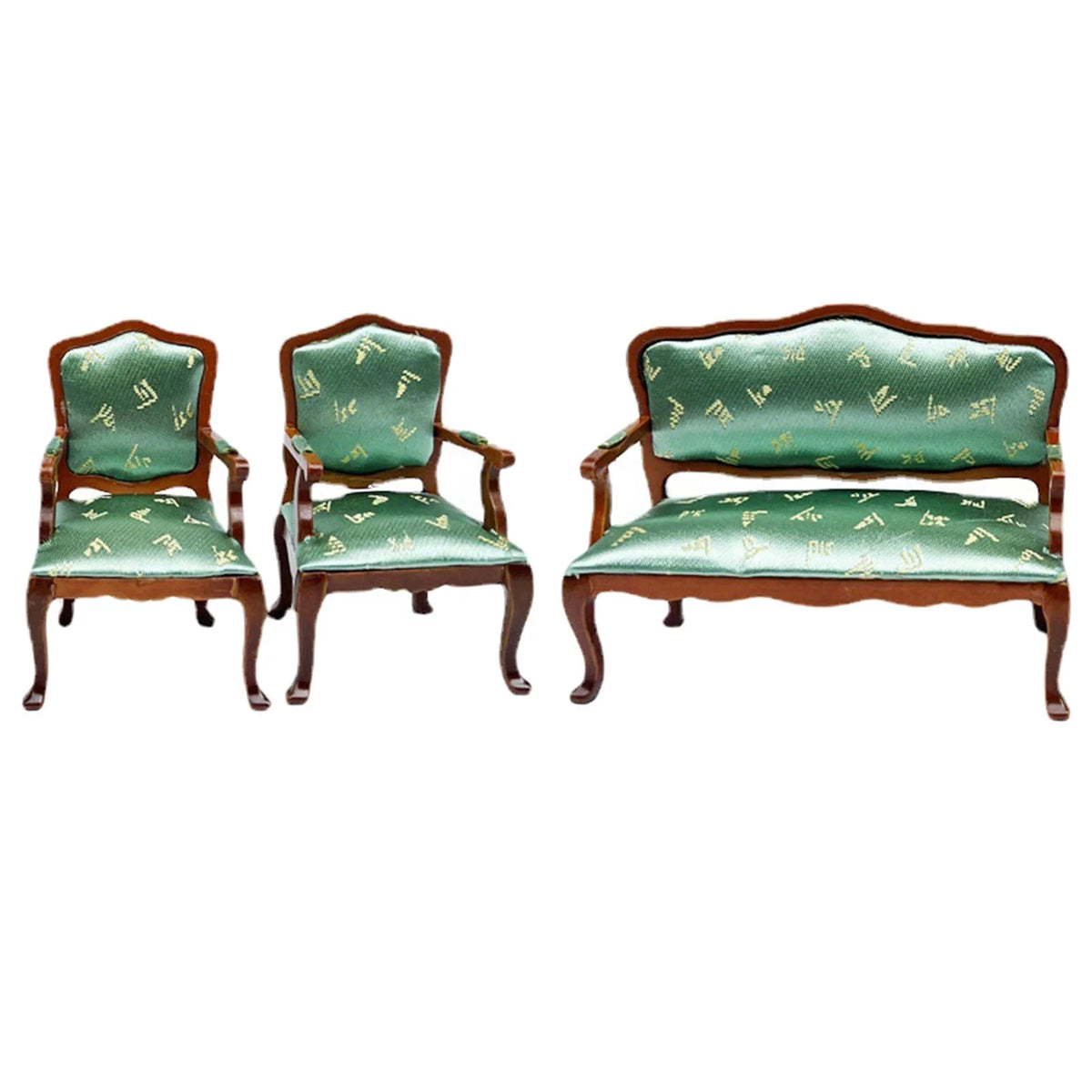 1:12 Scale 3Pcs Simulation Armchairs Sofa Chair P57508