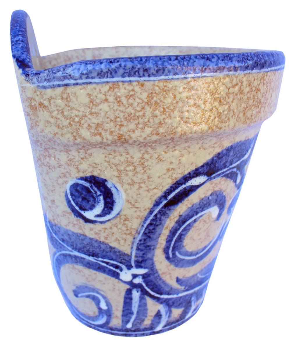 Wall Hanging Flower Pot (Spanish Blue) O67200