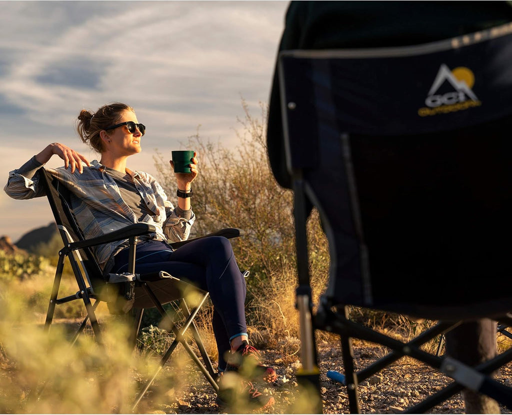 Black Folding Camp Chair Q3059