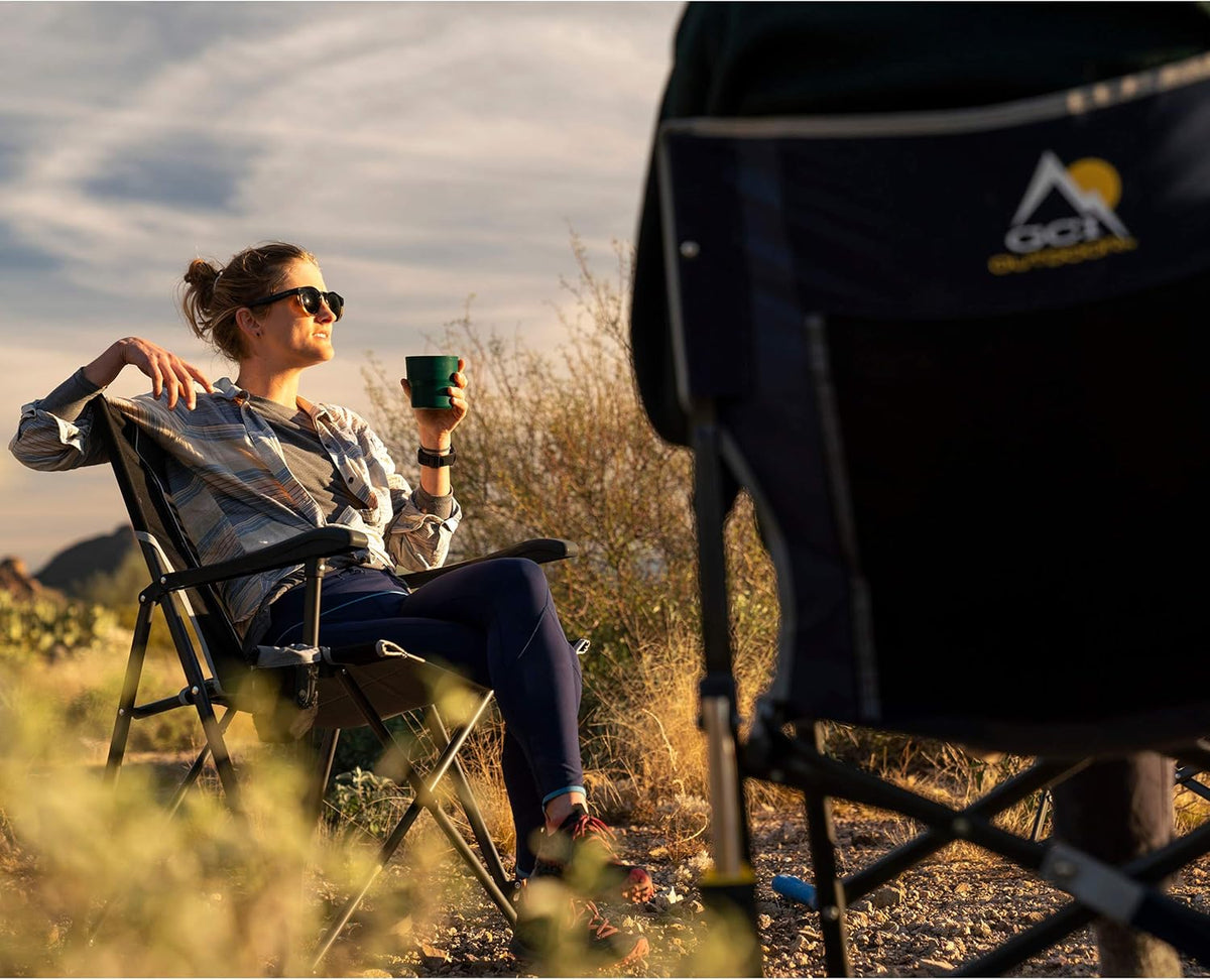 Black Folding Camp Chair Q3059