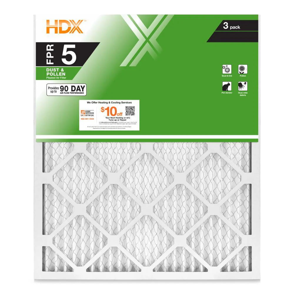 18 X 20 X 1 Pleated Air Filter 3-Pack E45970