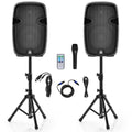 2000W Powered Speakers with Speaker Stands J6141