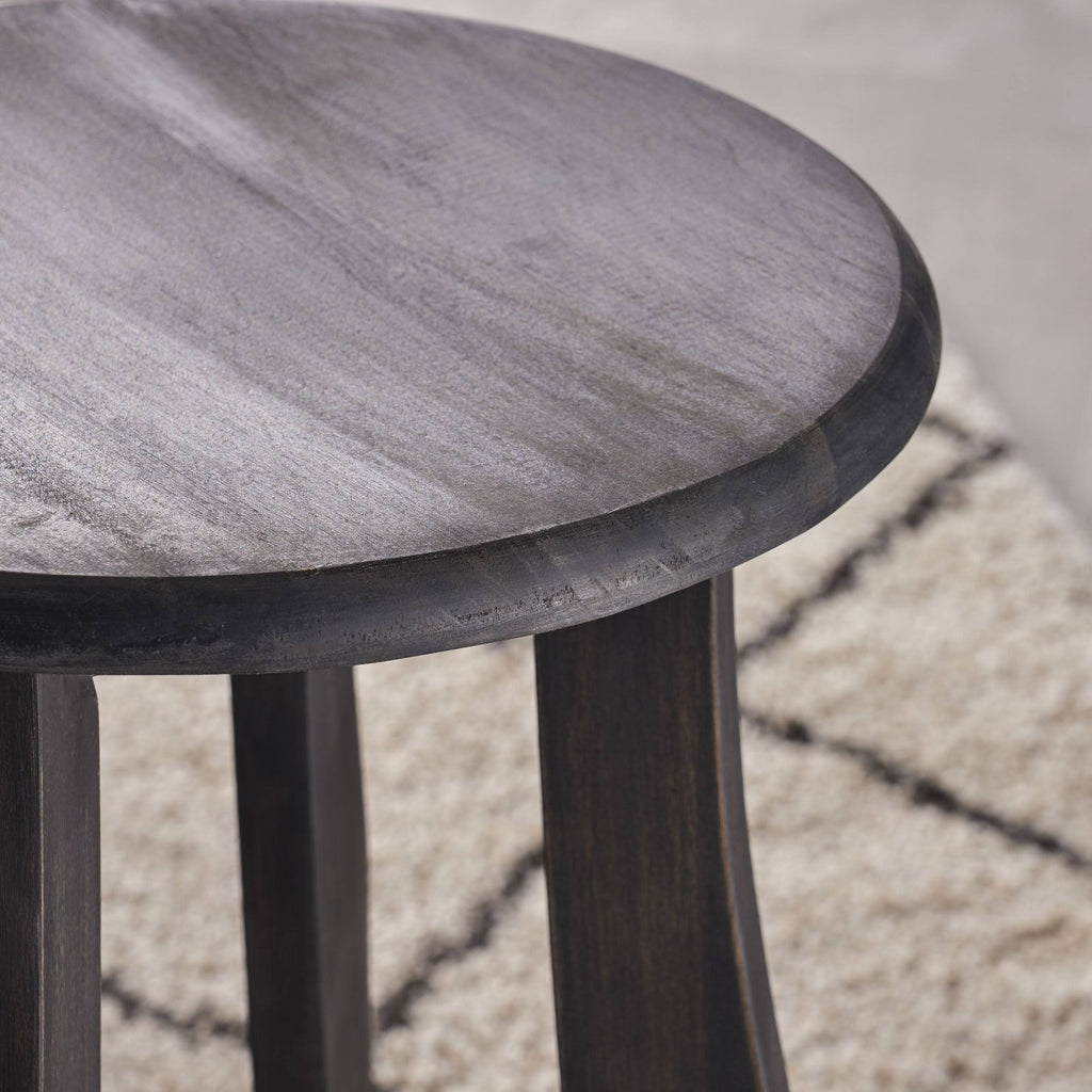 Grey Acacia Wood Barstool (Set of 2) D79363