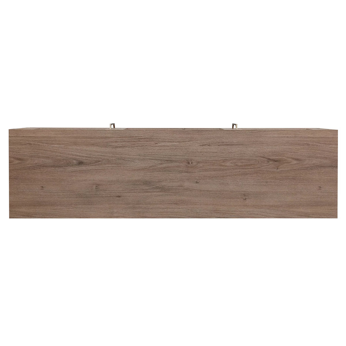 Antiqued Gray Oak Rectangular TV Stand with Log Fireplace H746160