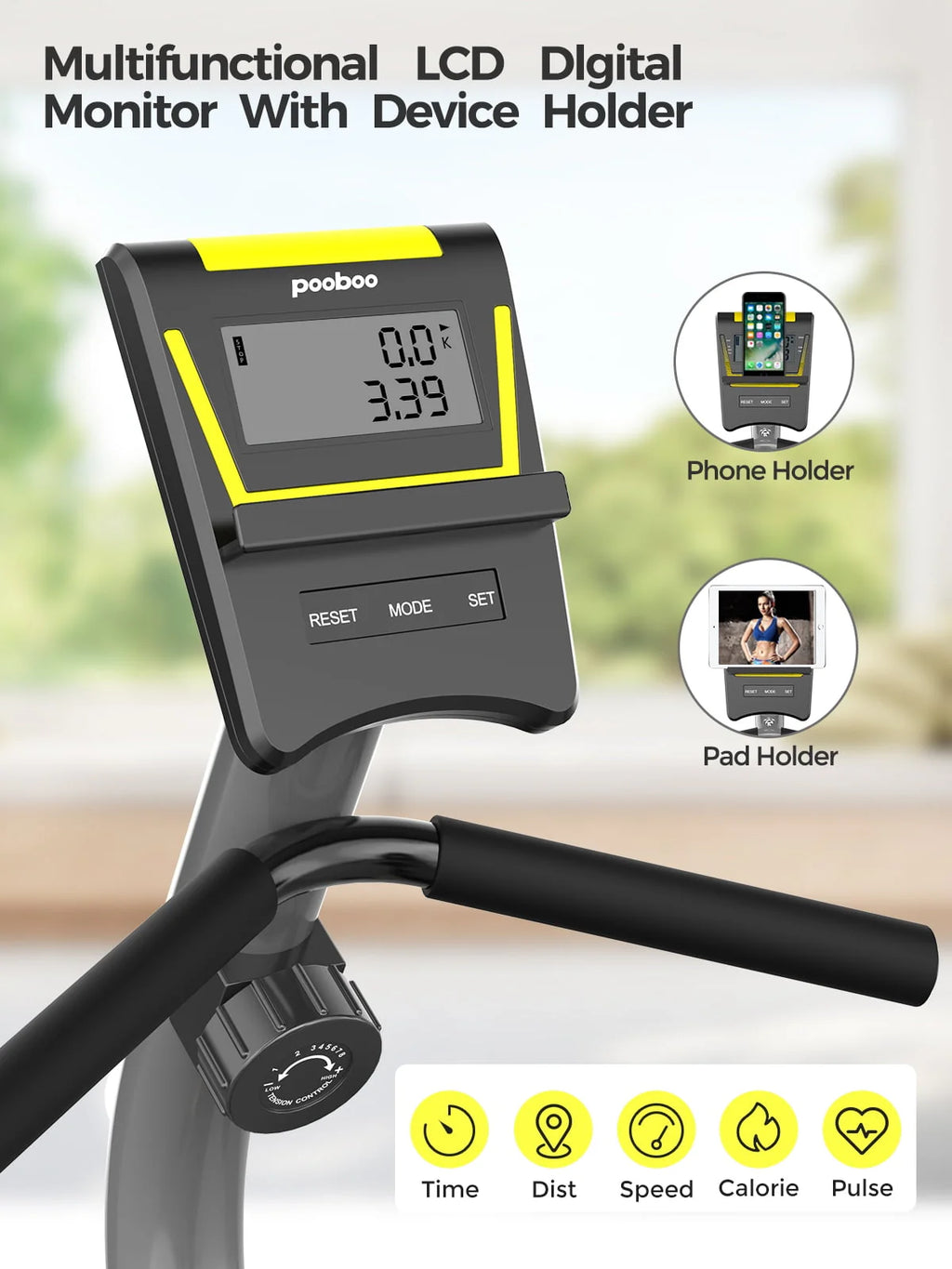 Recumbent Exercise Bike Belt Drive Indoor Cycling Bike X80036
