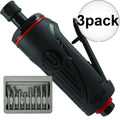 Onyx 1/4x22 Die Grinder with 8-Pc Rotary Burr Set 3-Pack Y989851